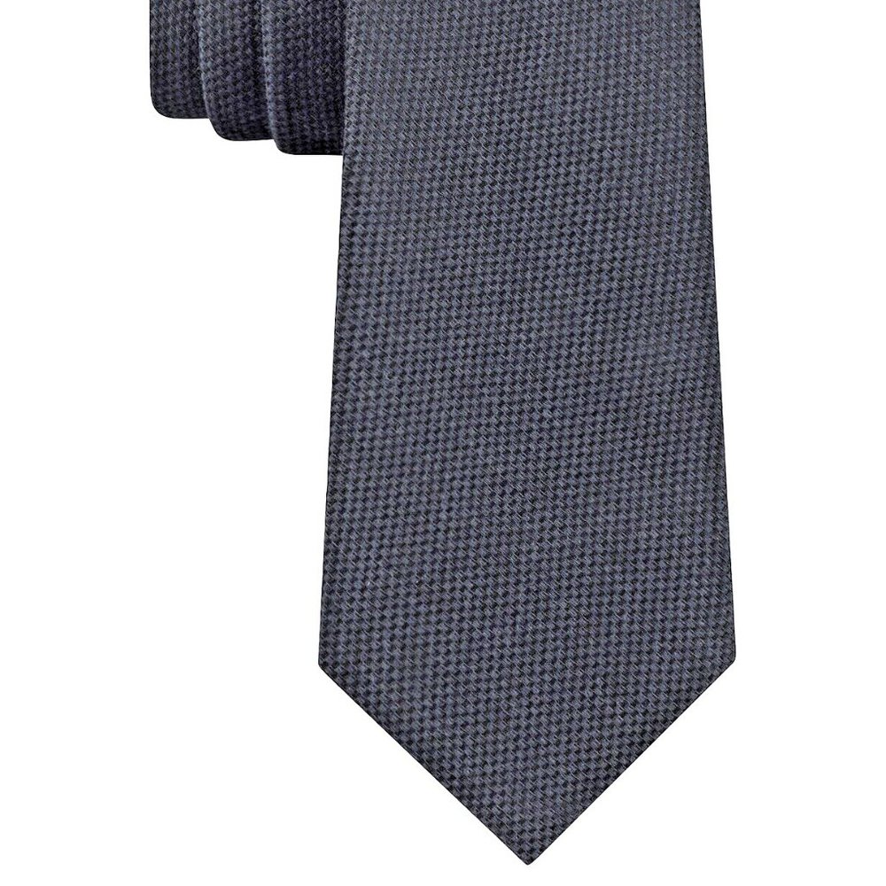 TOMMY HILFIGER Men's Aaran Solid Tie Classic Neck Tie One Size B4HP